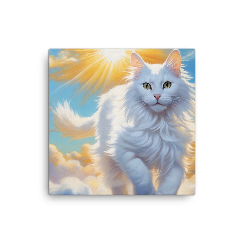 PugMug Custom White Companion Cat Canvas