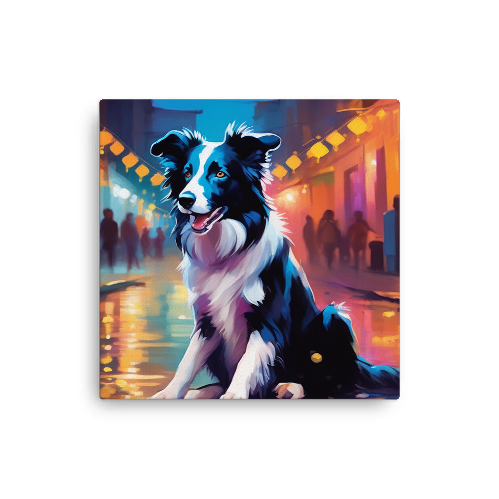 PugMug Custom Border Collie Canvas