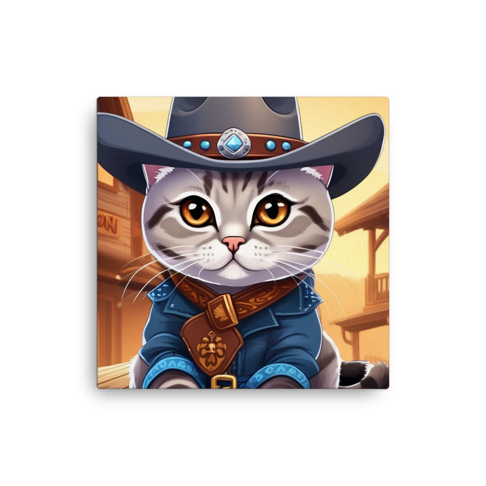 PugMug Custom Tabby British Shorthair Cat Canvas