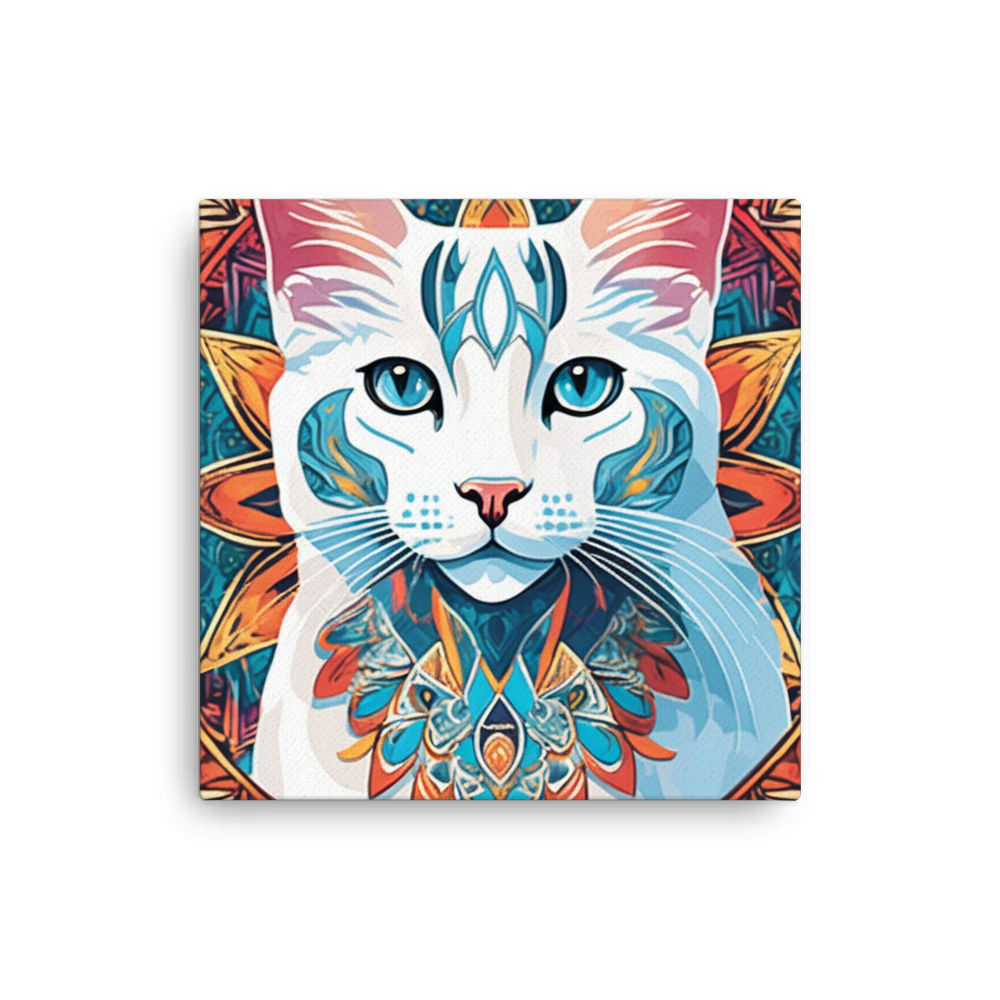 PugMug Custom White Companion Cat Canvas