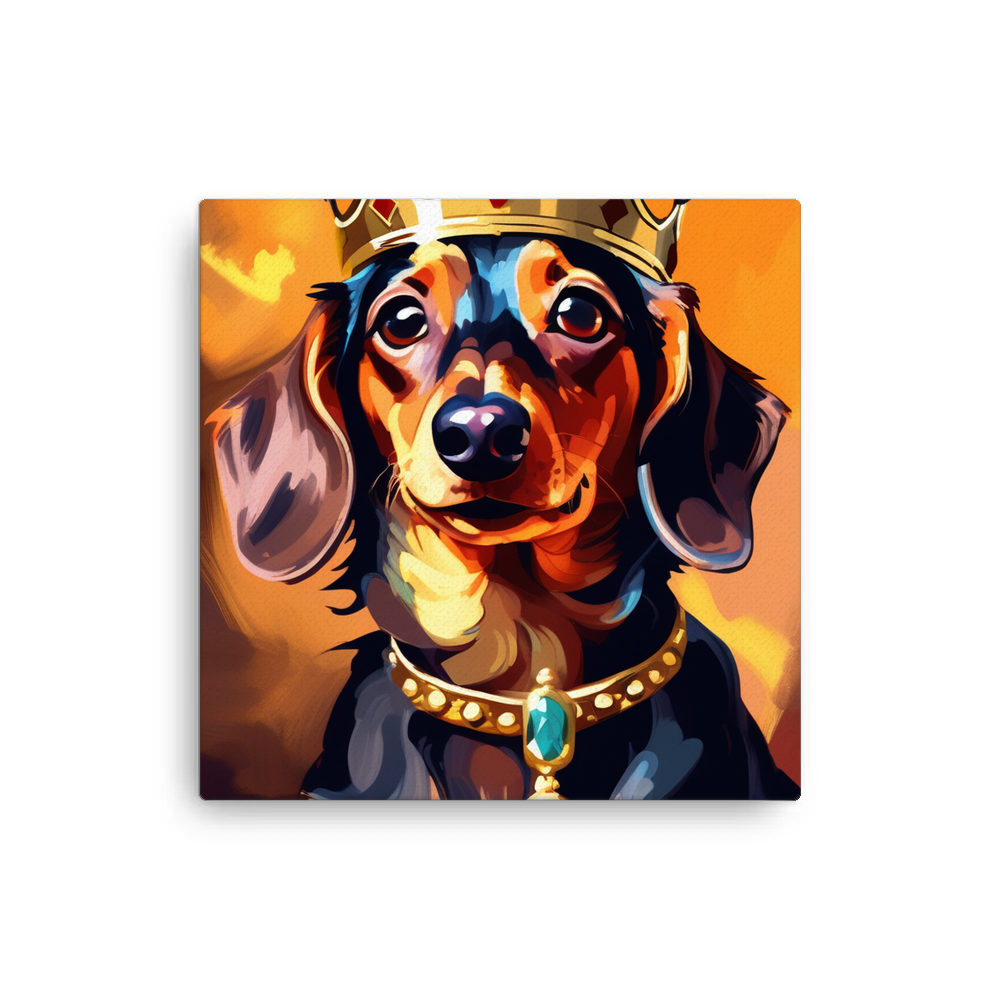 PugMug Custom Tan Dachshund Canvas