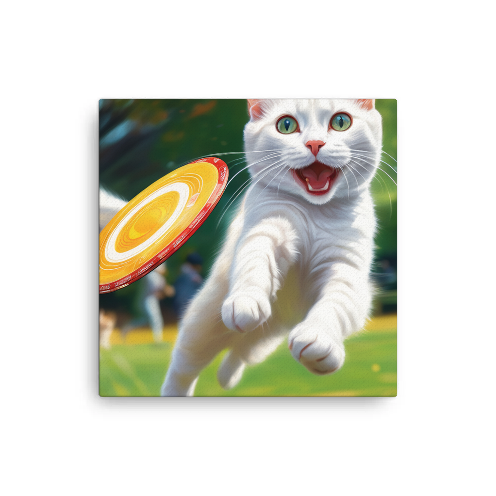 PugMug Custom White Companion Cat Canvas