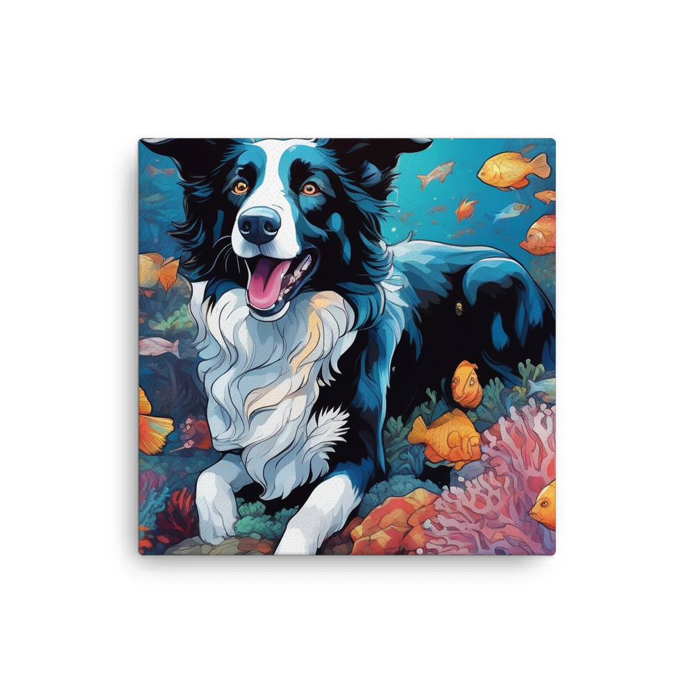 PugMug Custom Border Collie Canvas