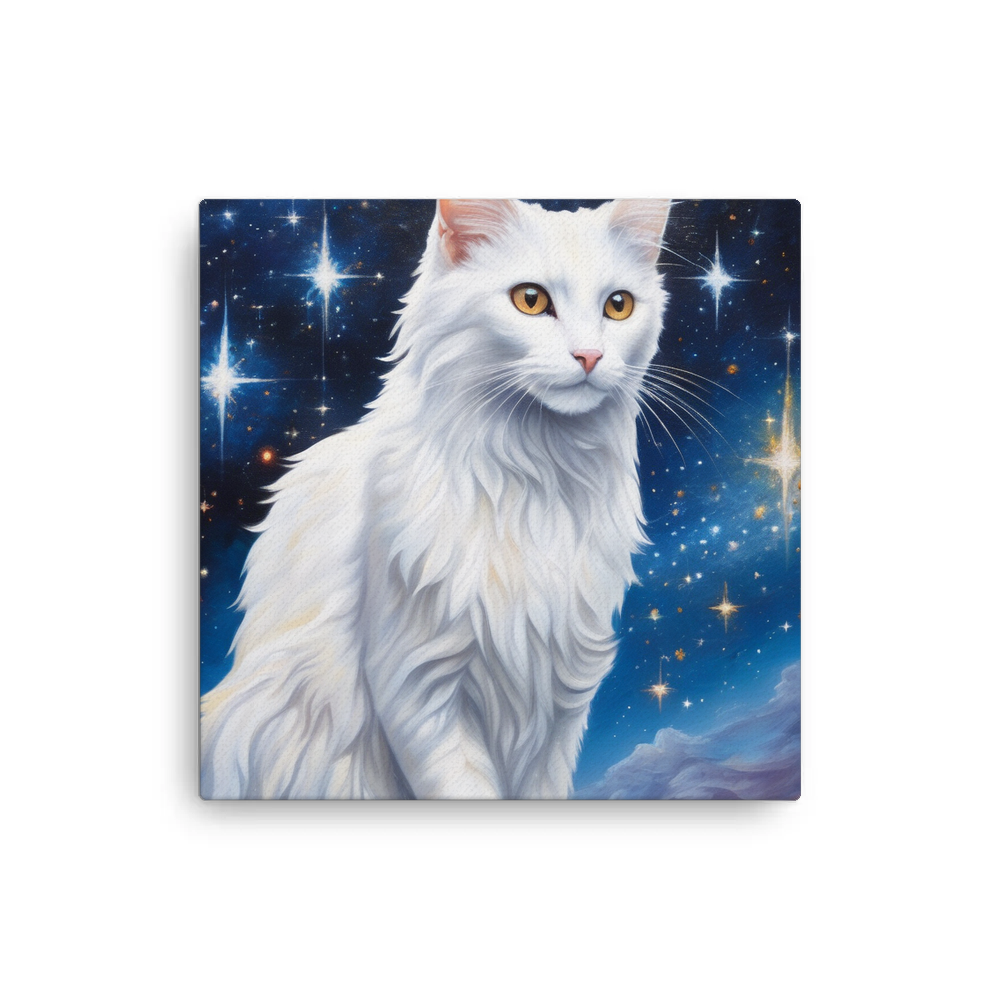 PugMug Custom White Companion Cat Canvas