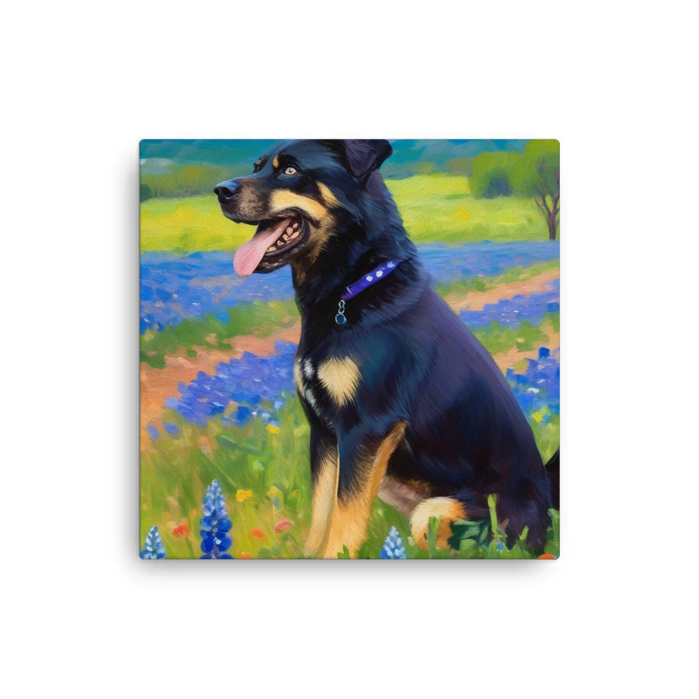 PugMug Custom Blue Canvas