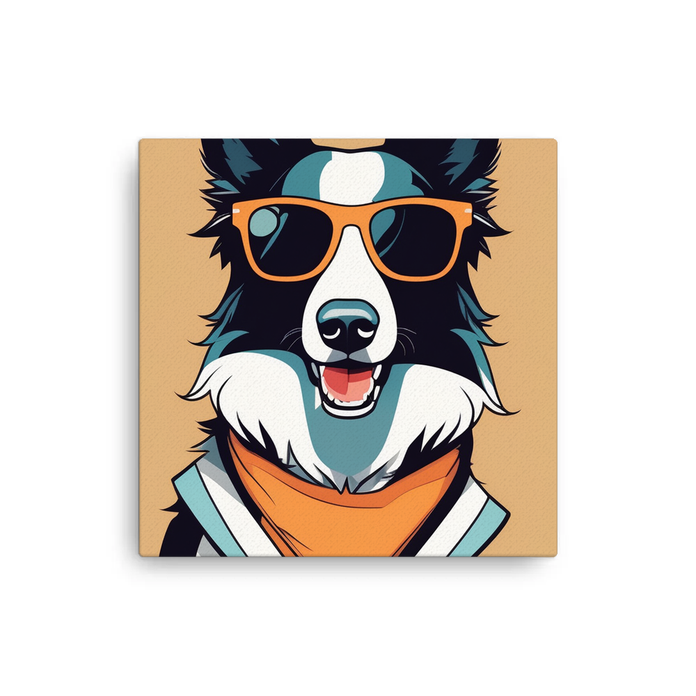 PugMug Custom Border Collie Canvas