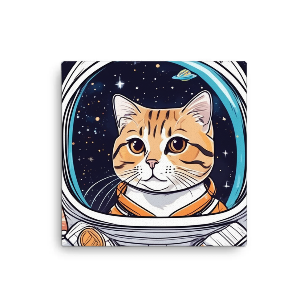 PugMug Custom Tabby Scottish Fold Cat Canvas