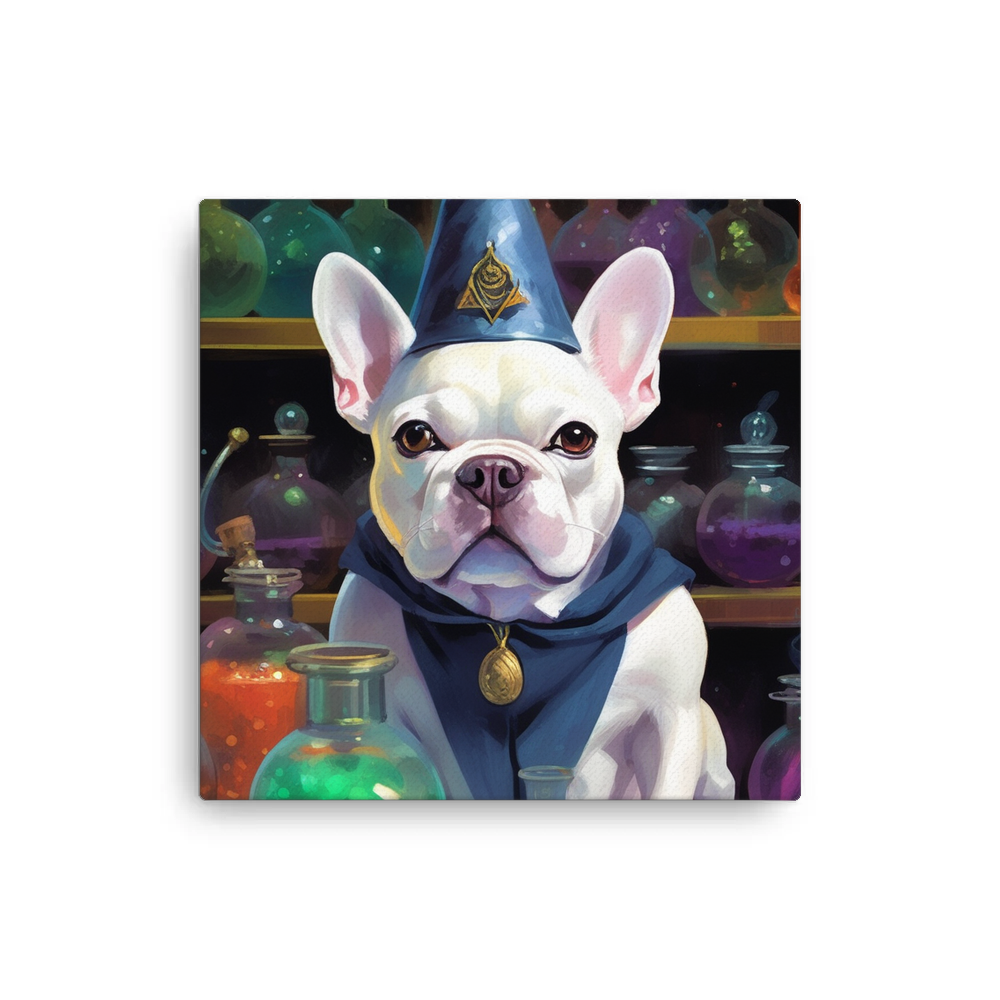 PugMug Custom White French Bulldog Canvas