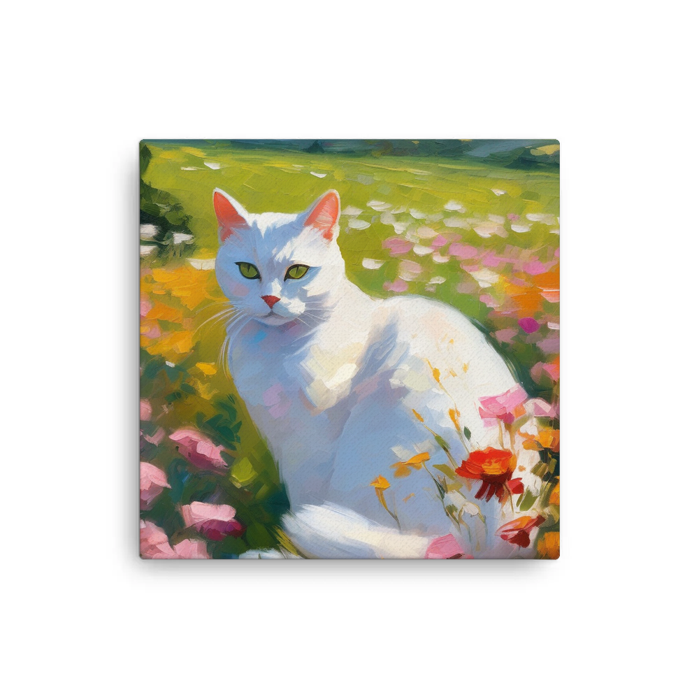 PugMug Custom White American Shorthair Cat Canvas