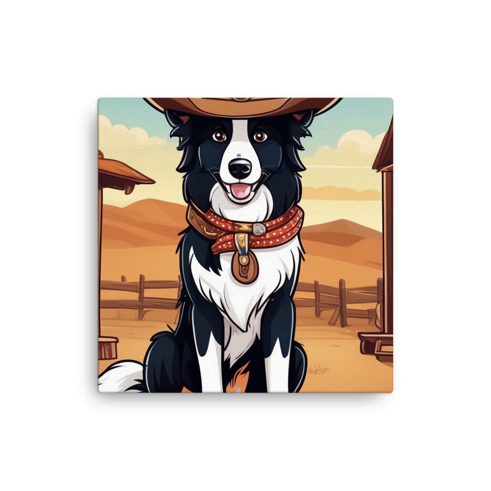 PugMug Custom Border Collie Canvas