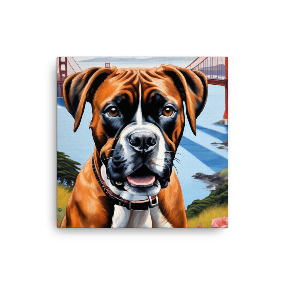 PugMug Custom Boxer Dog Canvas