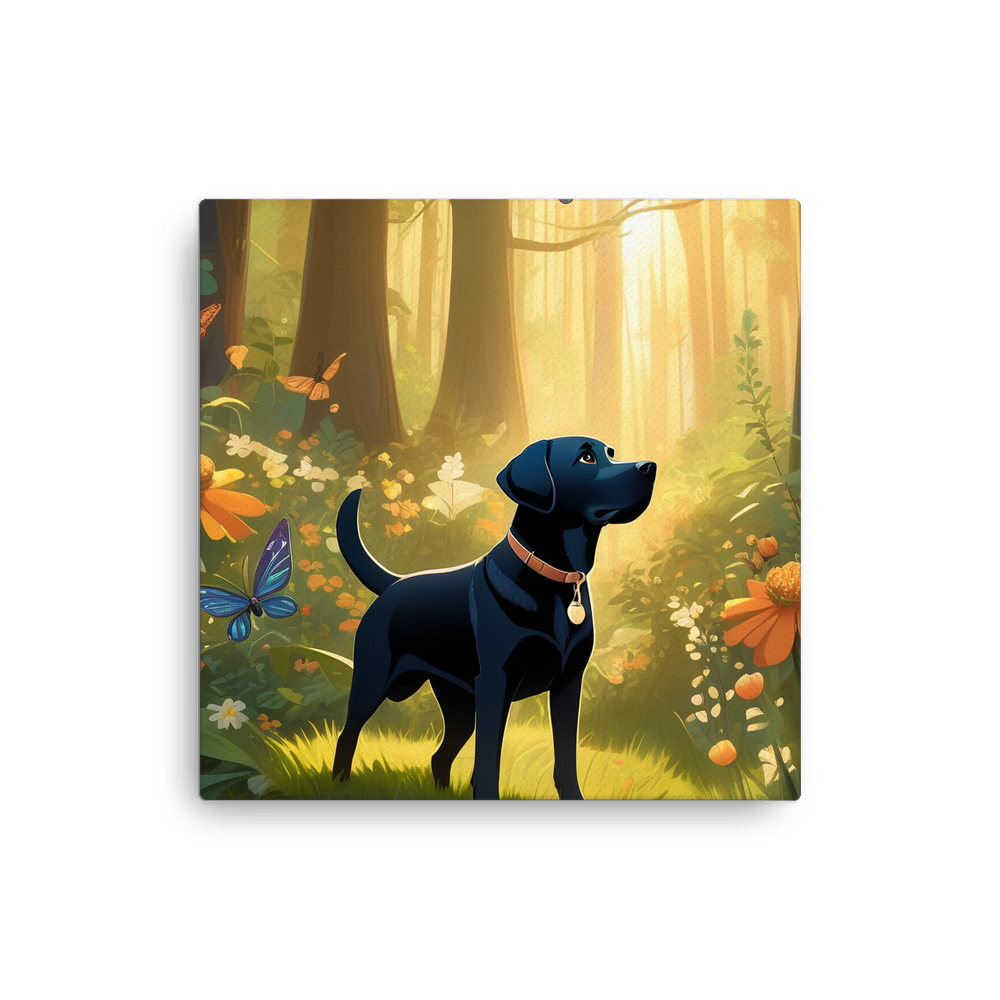 PugMug Custom Black Labrador Retriever Canvas