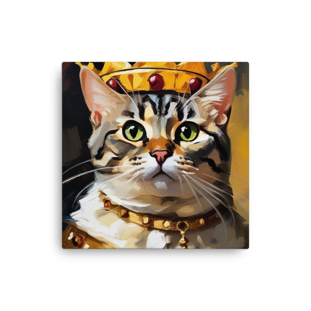 PugMug Custom Tabby American Shorthair Cat Canvas