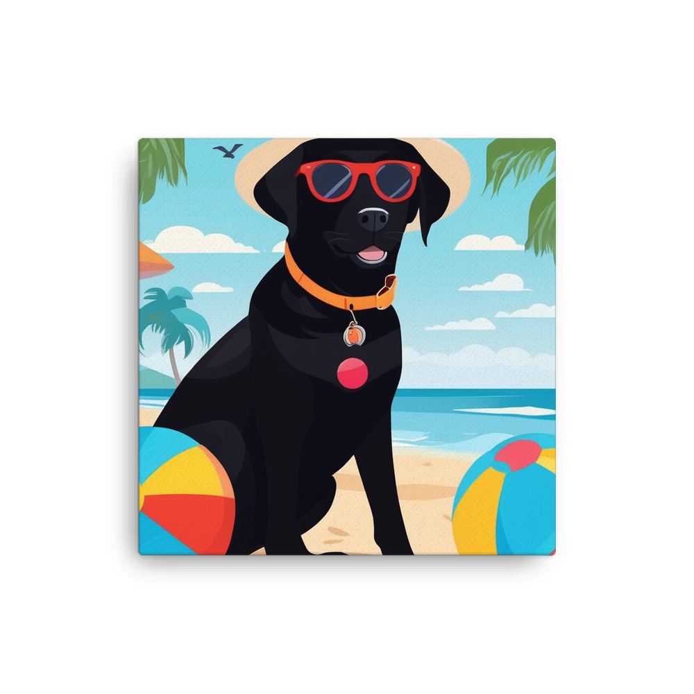 PugMug Custom Black Labrador Retriever Canvas