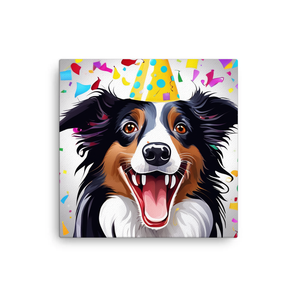 PugMug Custom Border Collie Canvas