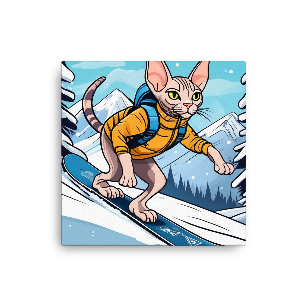 PugMug Custom Tabby Sphynx Cat Canvas