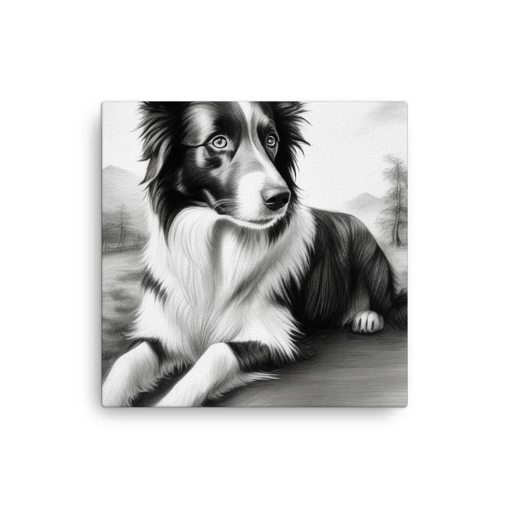 PugMug Custom Border Collie Canvas