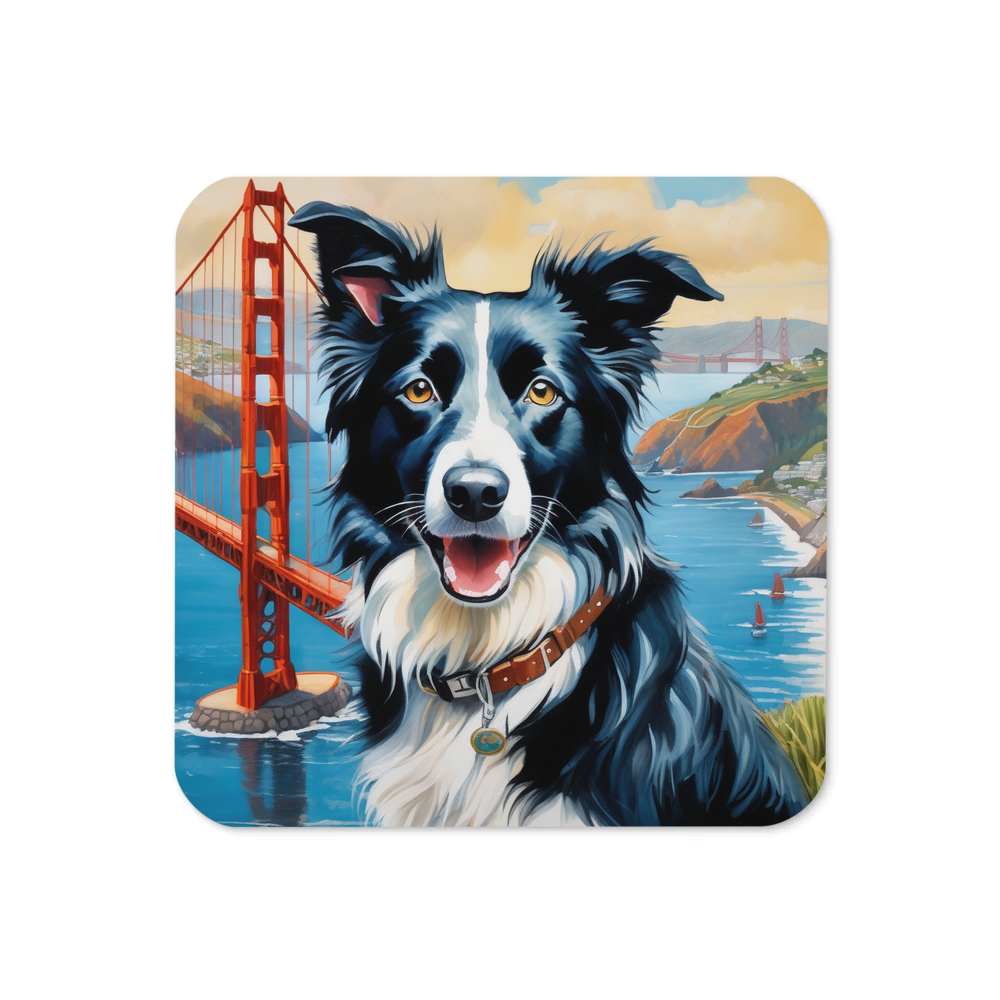 PugMug Custom Border Collie Coaster