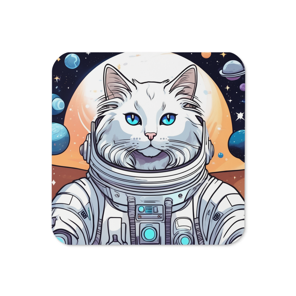 PugMug Custom White Ragdoll Cat Coaster