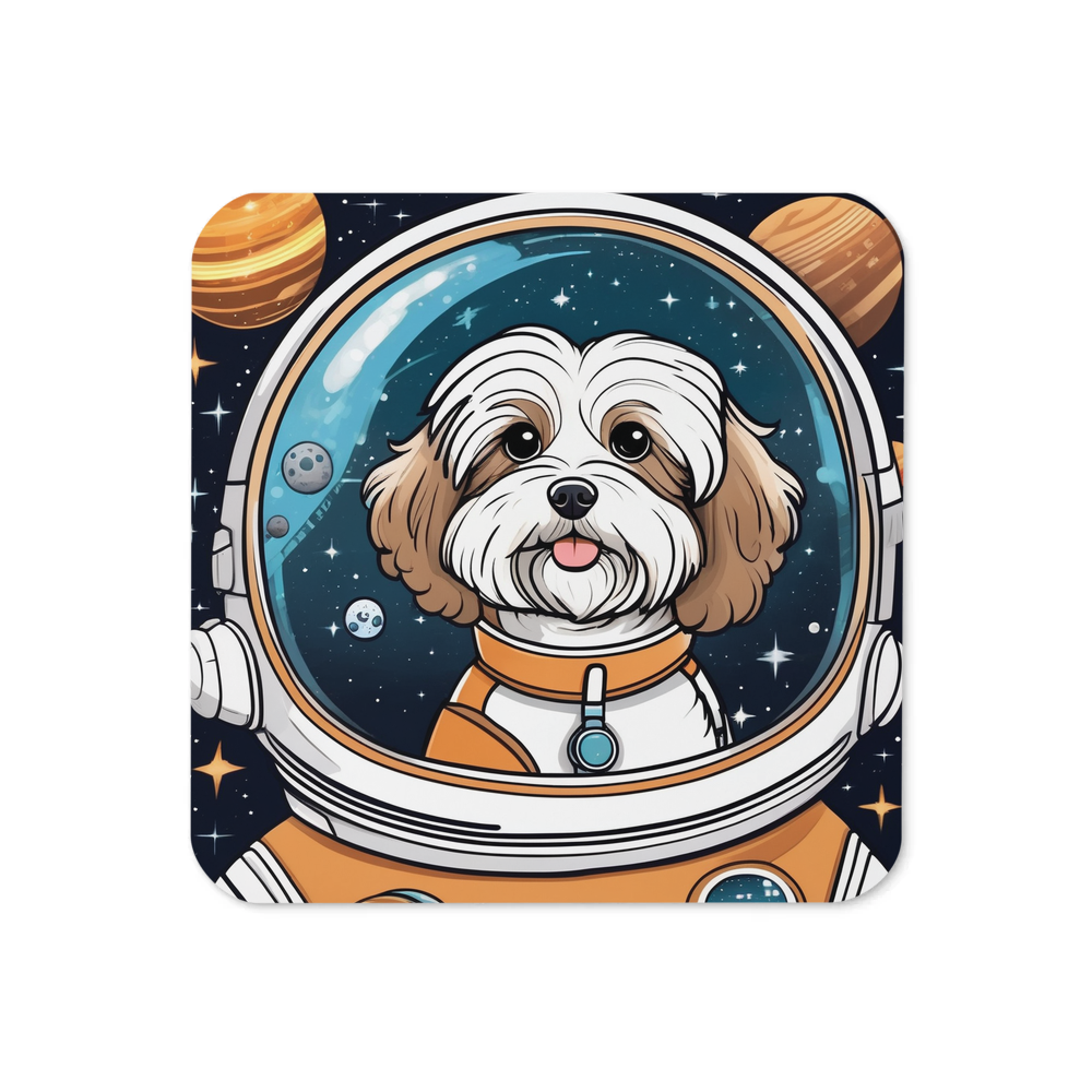 PugMug Custom Tan Havanese Dog Coaster