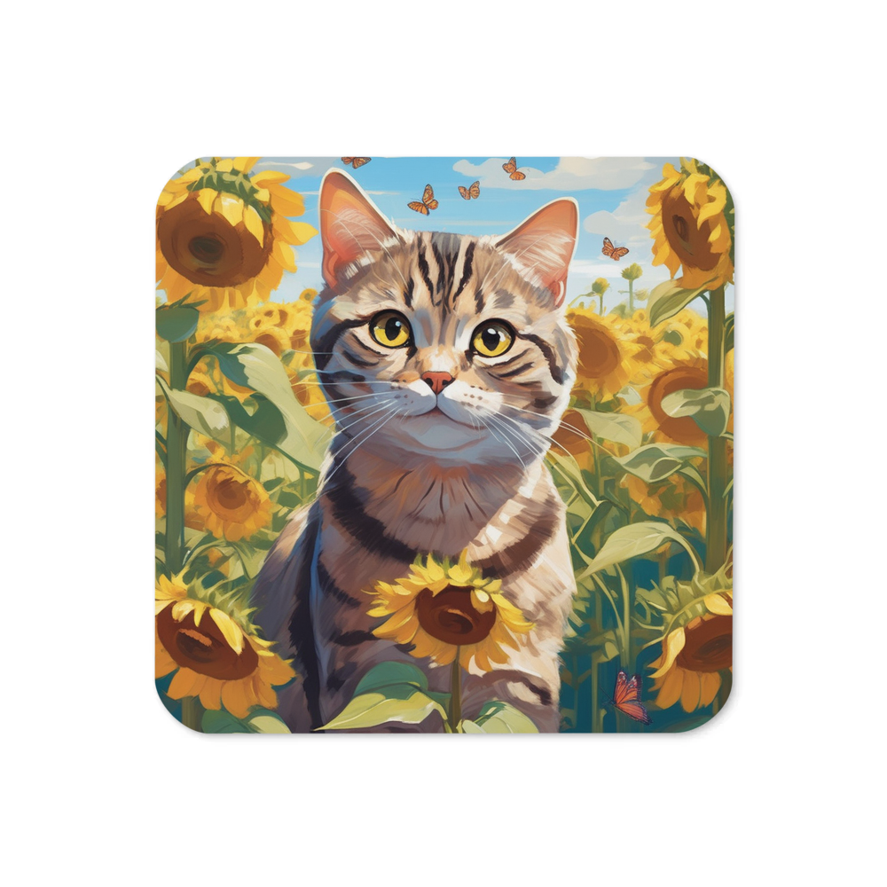 PugMug Custom Tabby Scottish Fold Cat Coaster