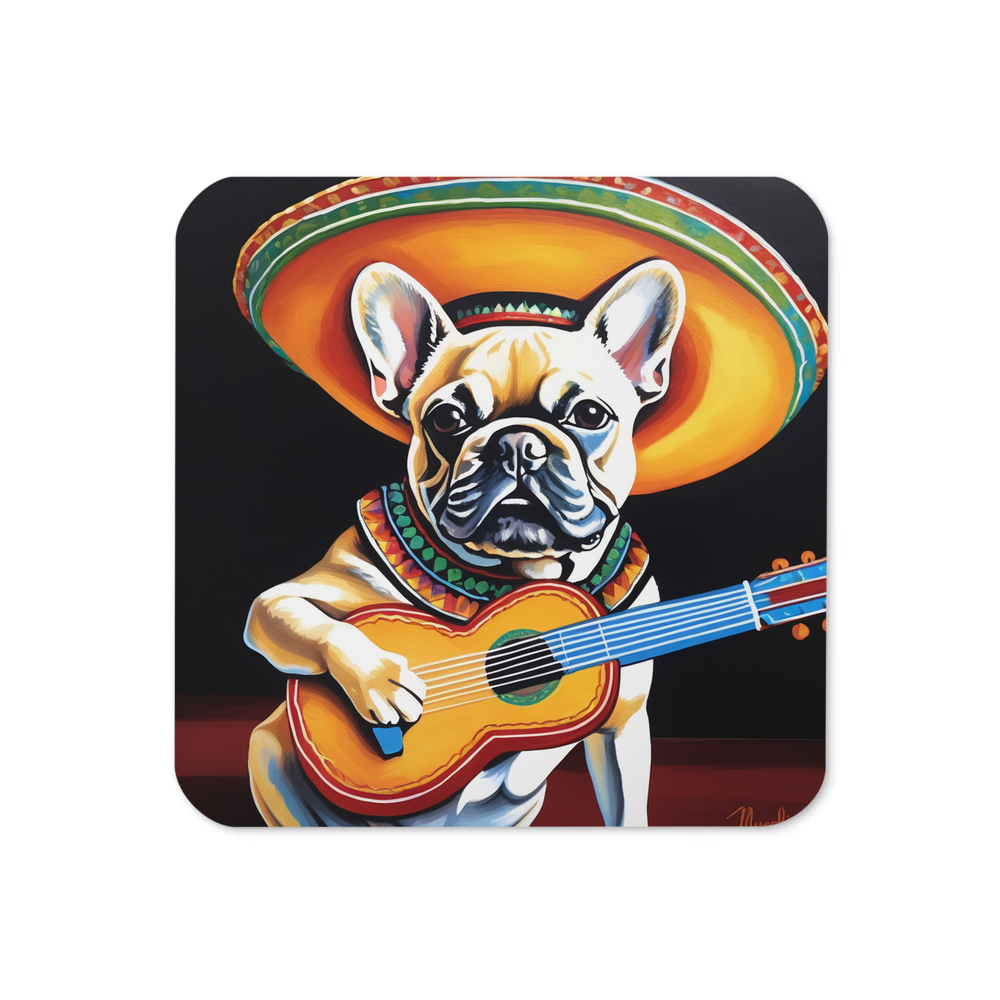 PugMug Custom Tan French Bulldog Coaster