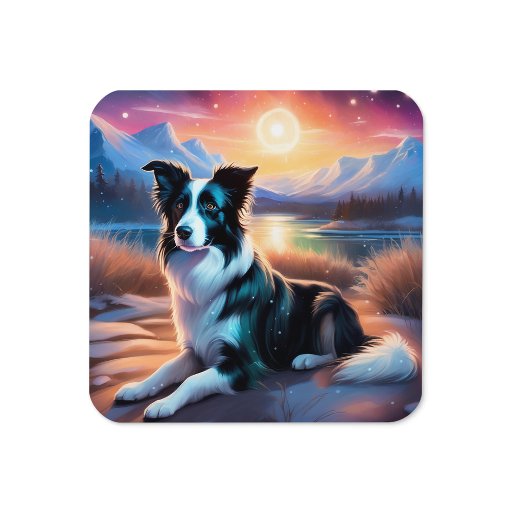 PugMug Custom Border Collie Coaster