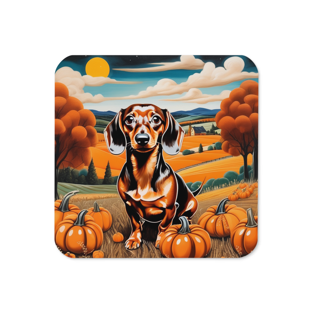 PugMug Custom Tan Dachshund Coaster