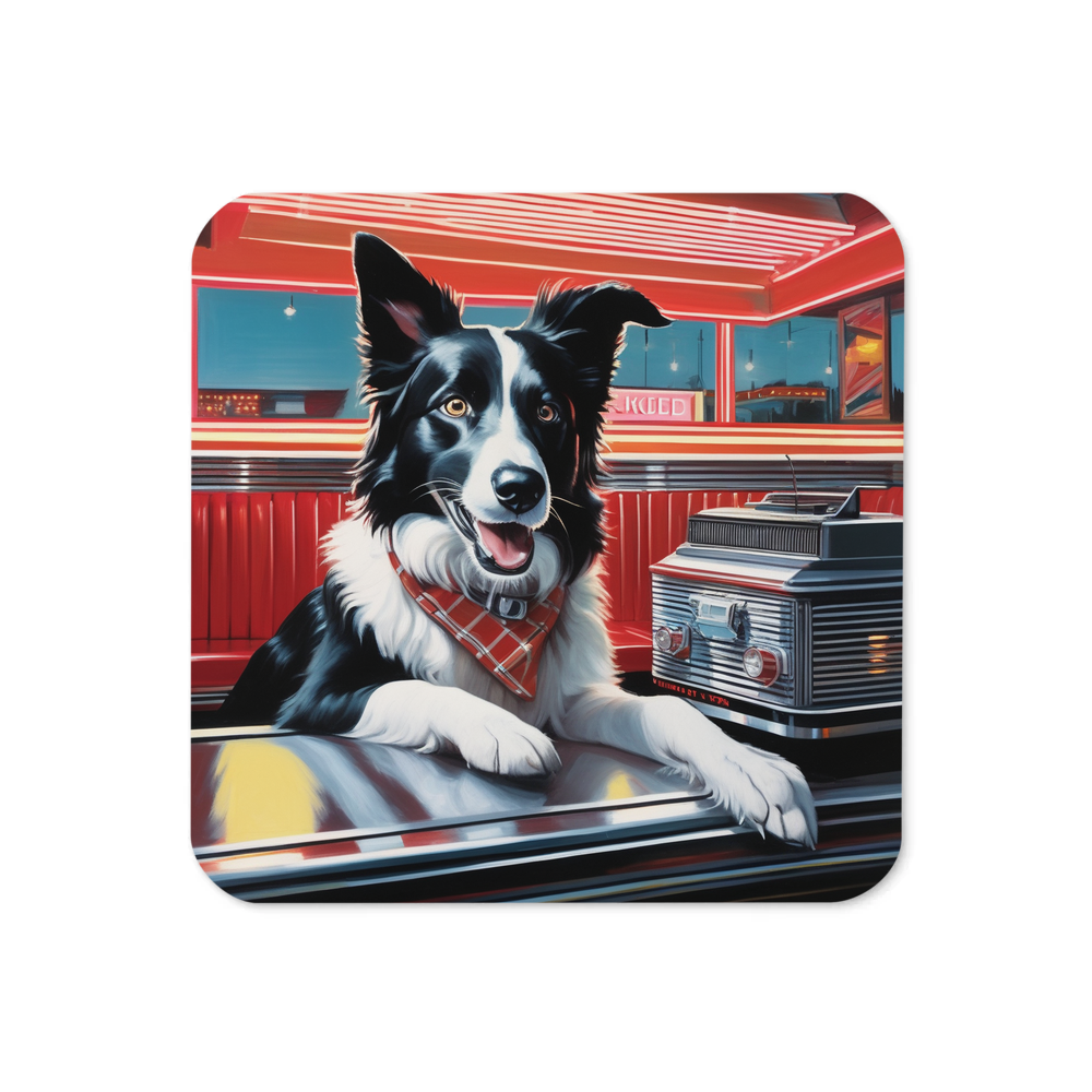 PugMug Custom Border Collie Coaster