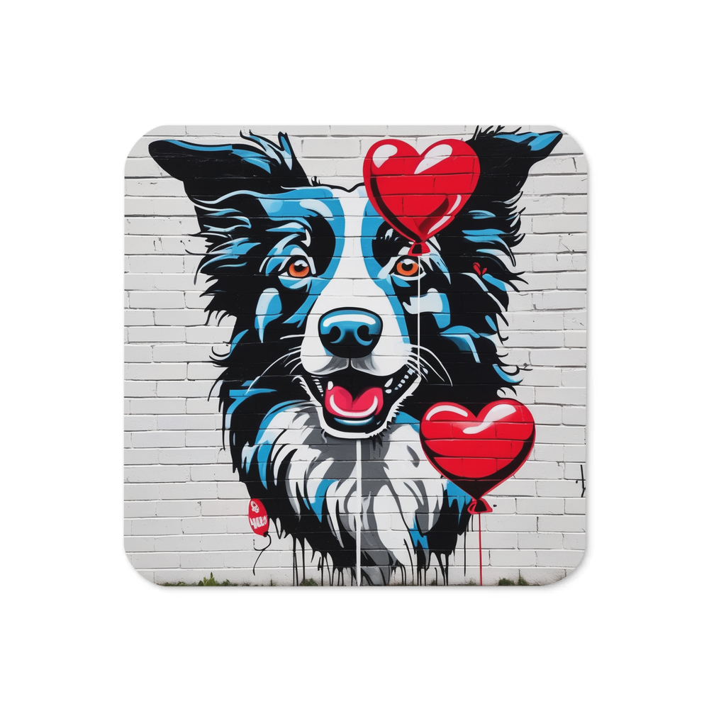 PugMug Custom Border Collie Coaster
