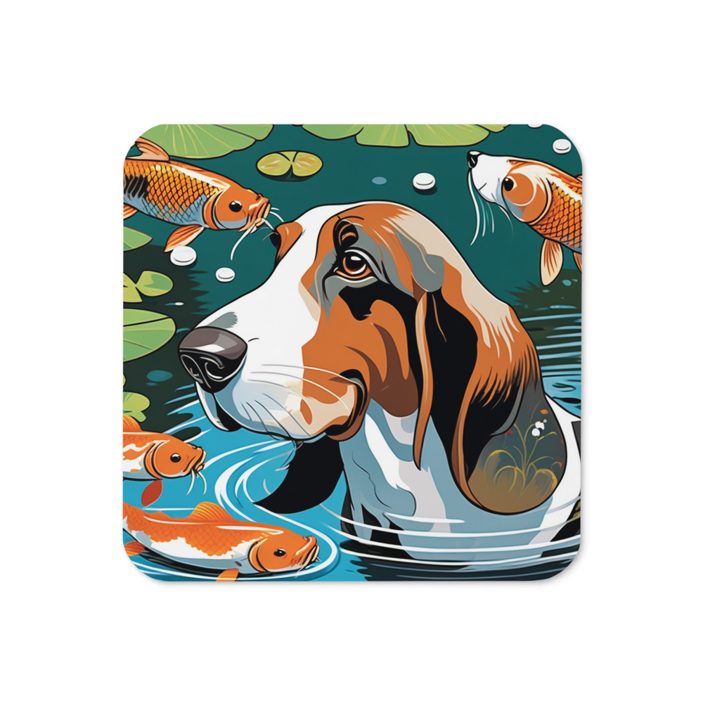 PugMug Custom Basset Hound Coaster