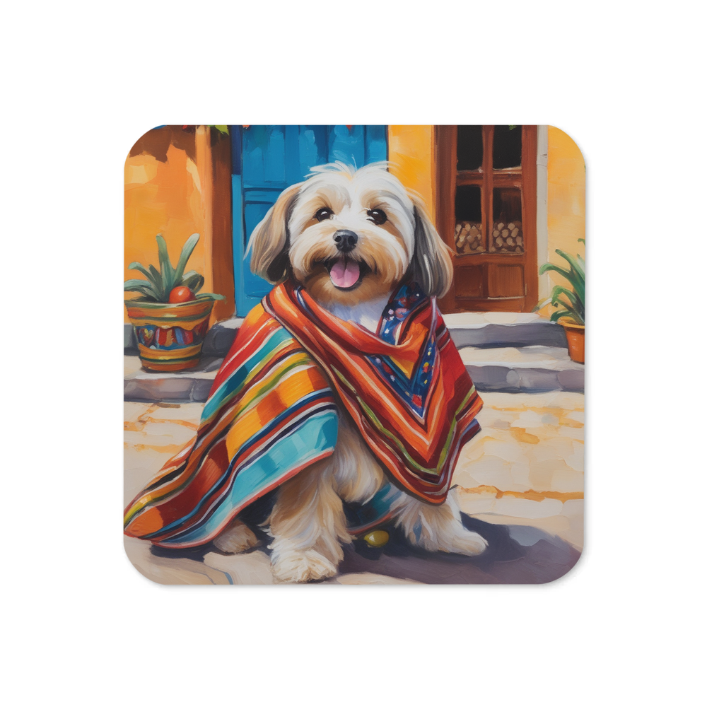 PugMug Custom Tan Havanese Dog Coaster