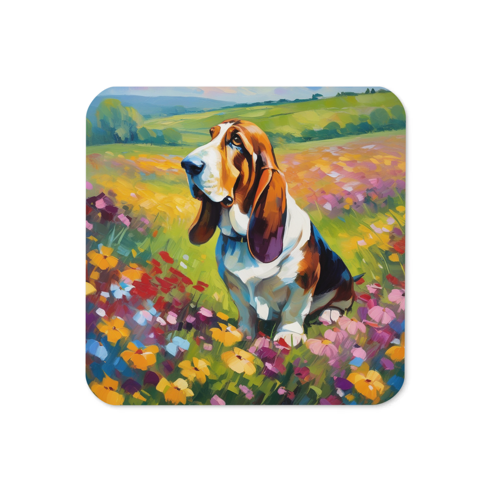 PugMug Custom Basset Hound Coaster