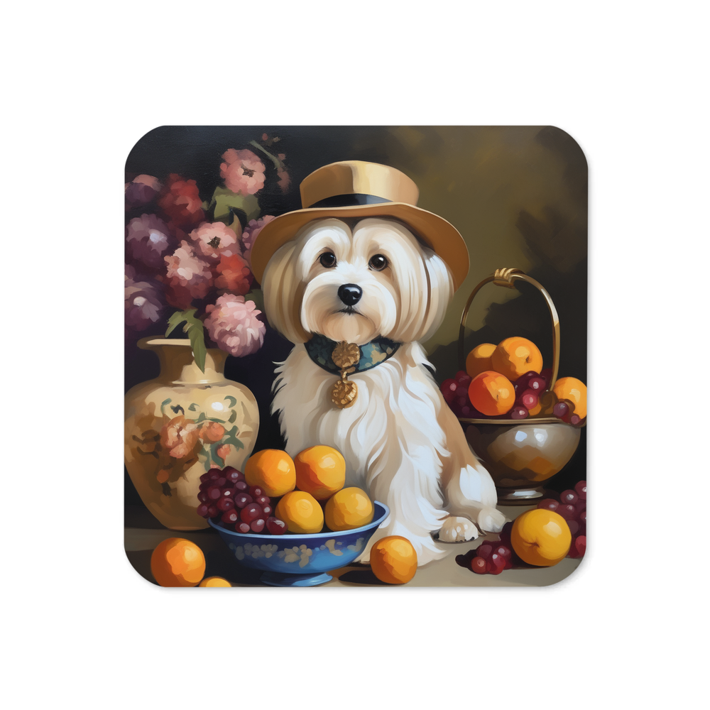 PugMug Custom Tan Havanese Dog Coaster