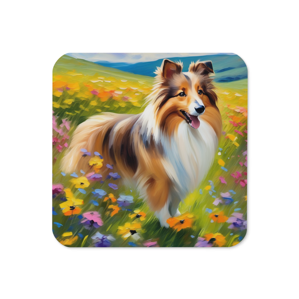 PugMug Custom Shetland Sheepdog Coaster