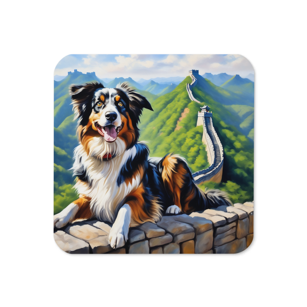 PugMug Custom Australian Shepherd Dog Coaster