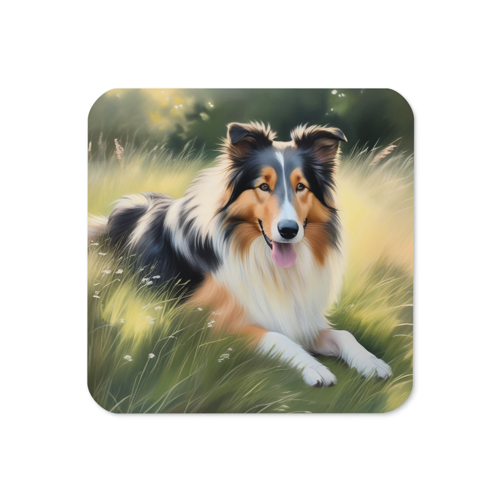 PugMug Custom Collie Coaster