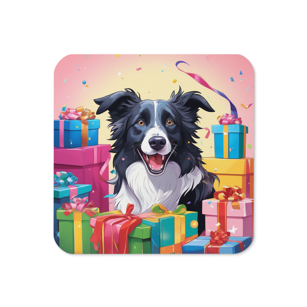 PugMug Custom Border Collie Coaster