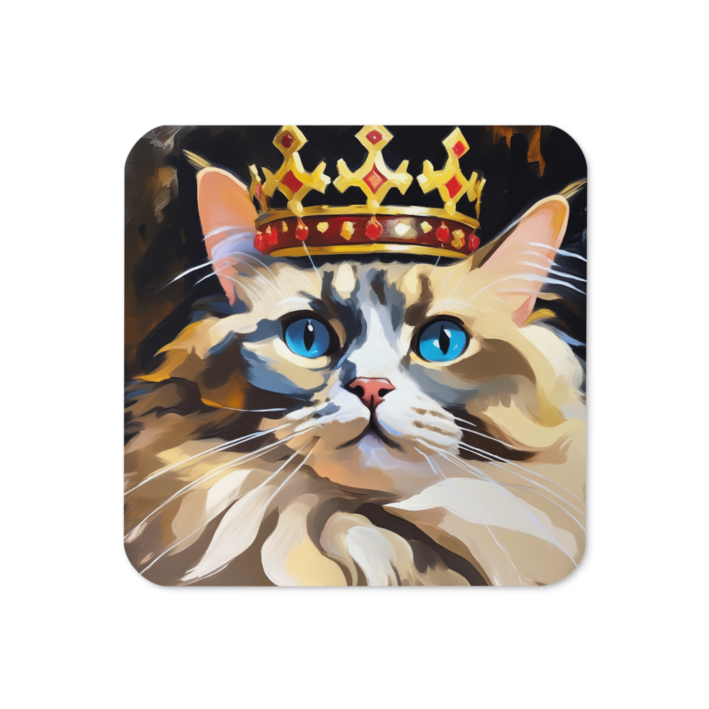 PugMug Custom Tabby Ragdoll Cat Coaster
