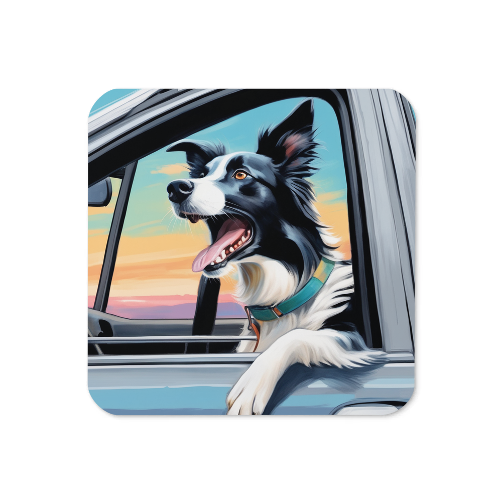 PugMug Custom Border Collie Coaster