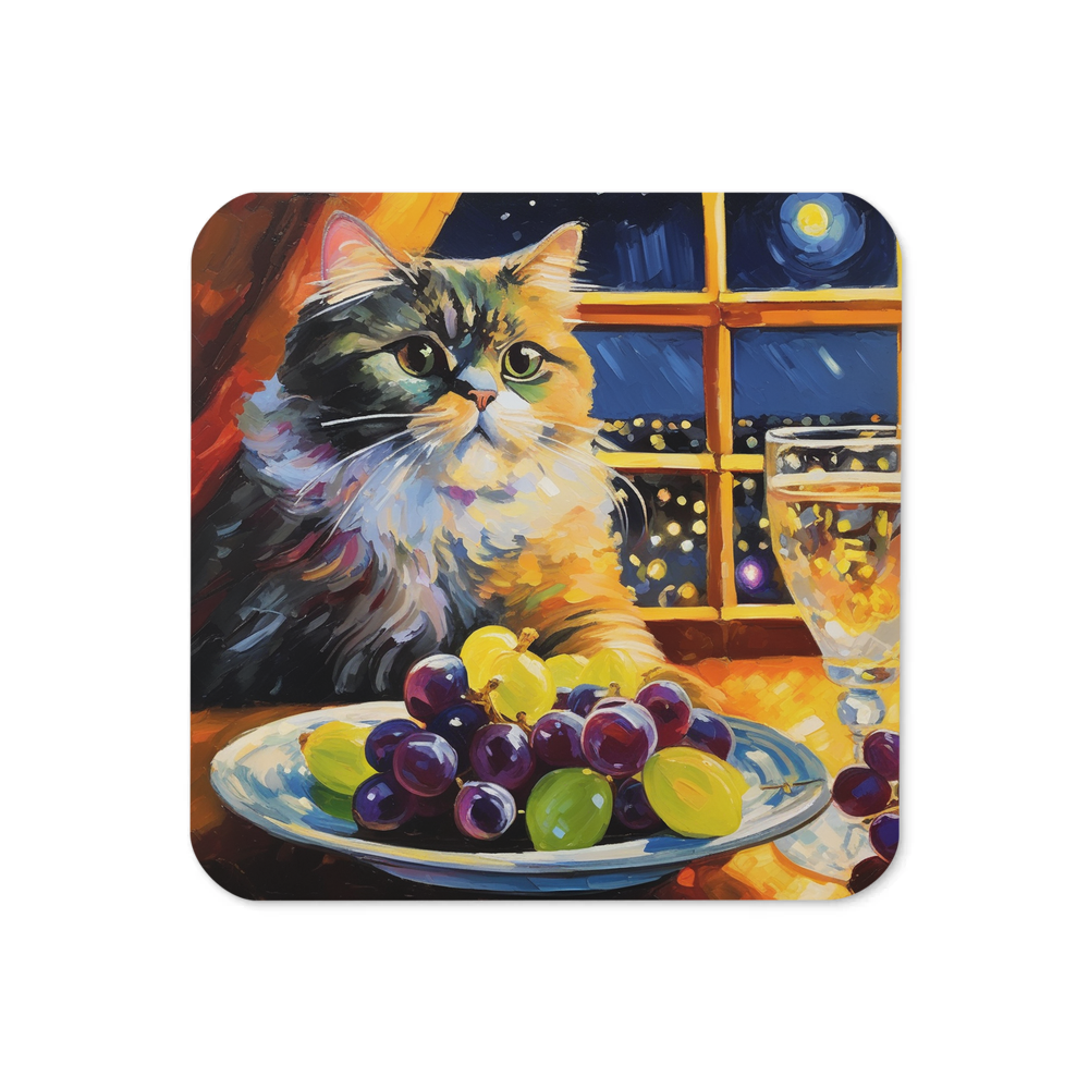 PugMug Custom Tabby Persian Cat Coaster