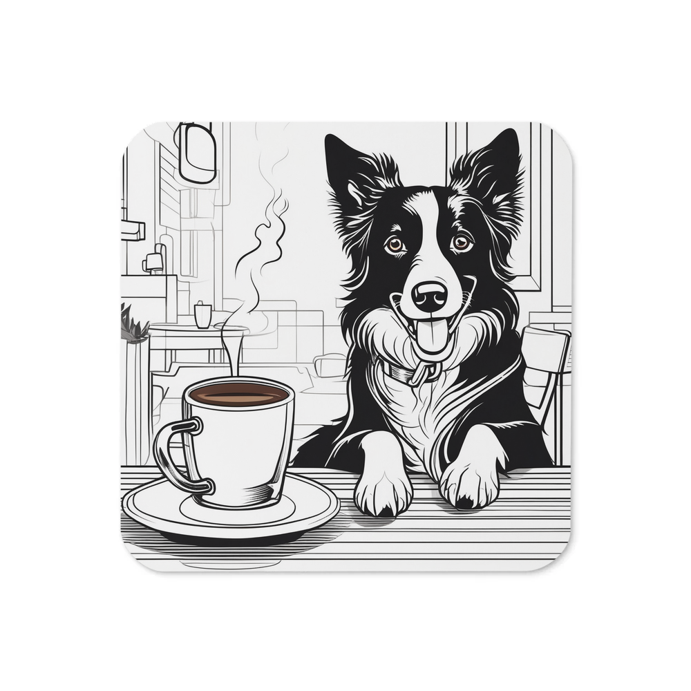 PugMug Custom Border Collie Coaster