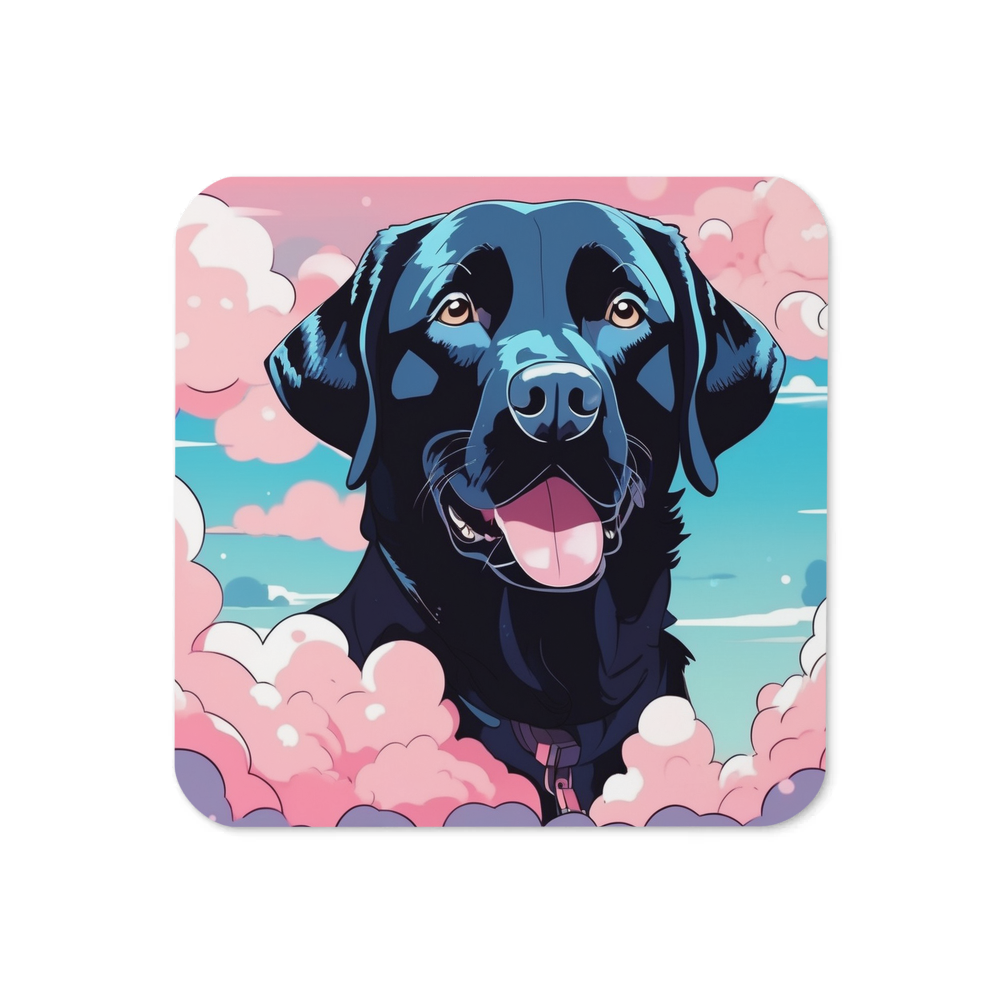 PugMug Custom Black Labrador Retriever Coaster