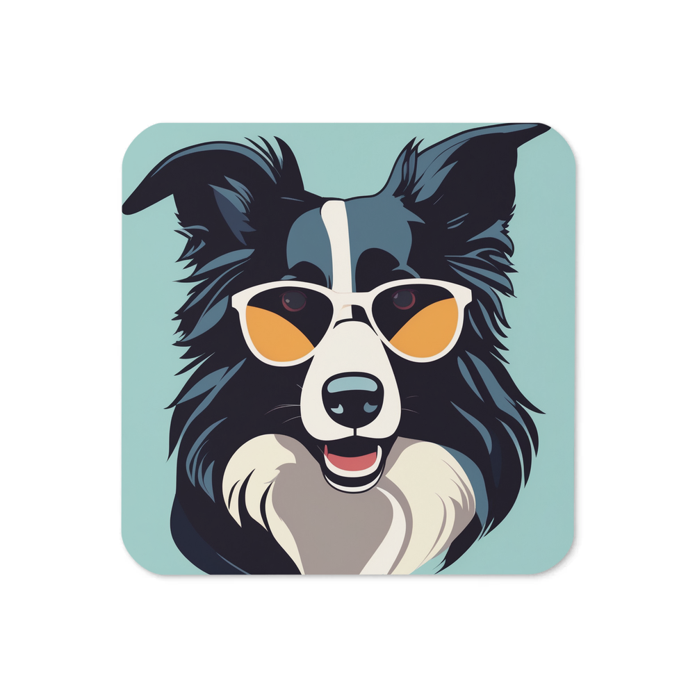 PugMug Custom Border Collie Coaster