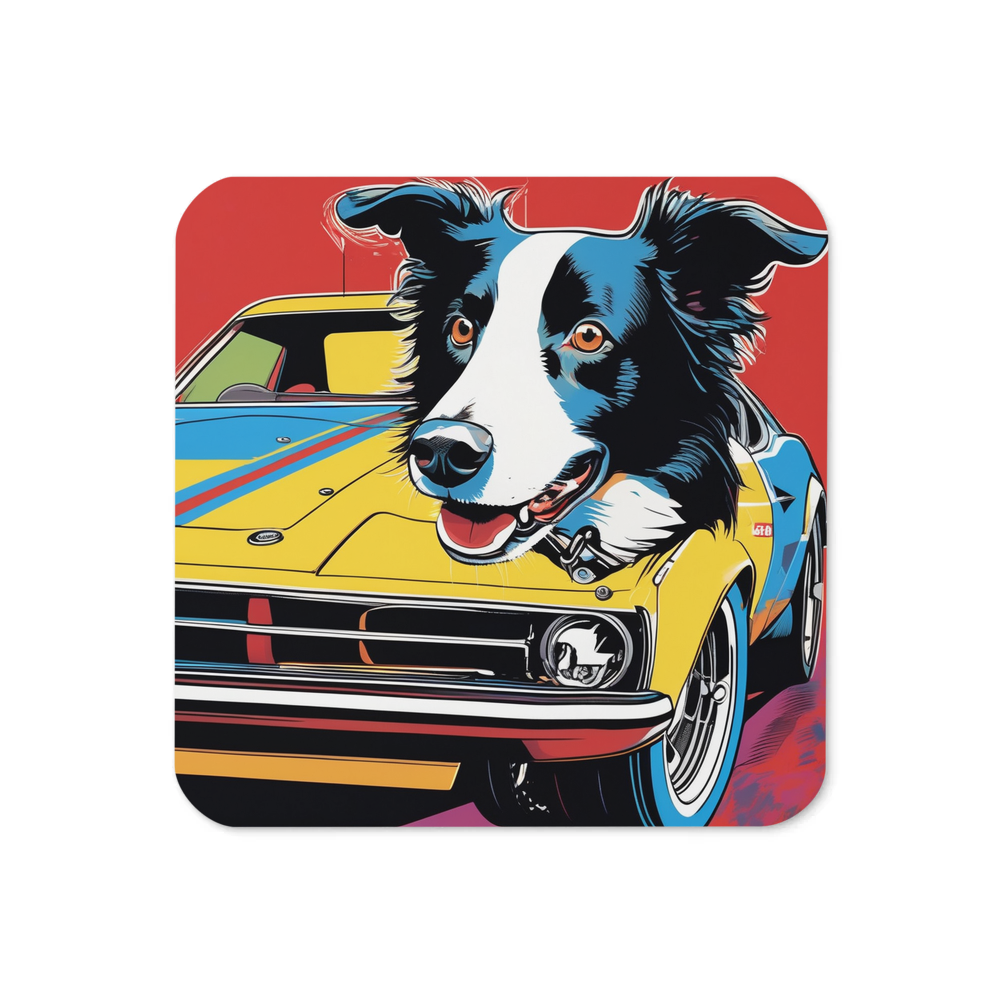 PugMug Custom Border Collie Coaster