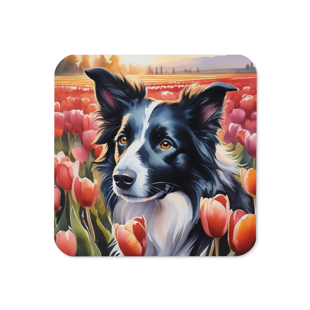 PugMug Custom Border Collie Coaster