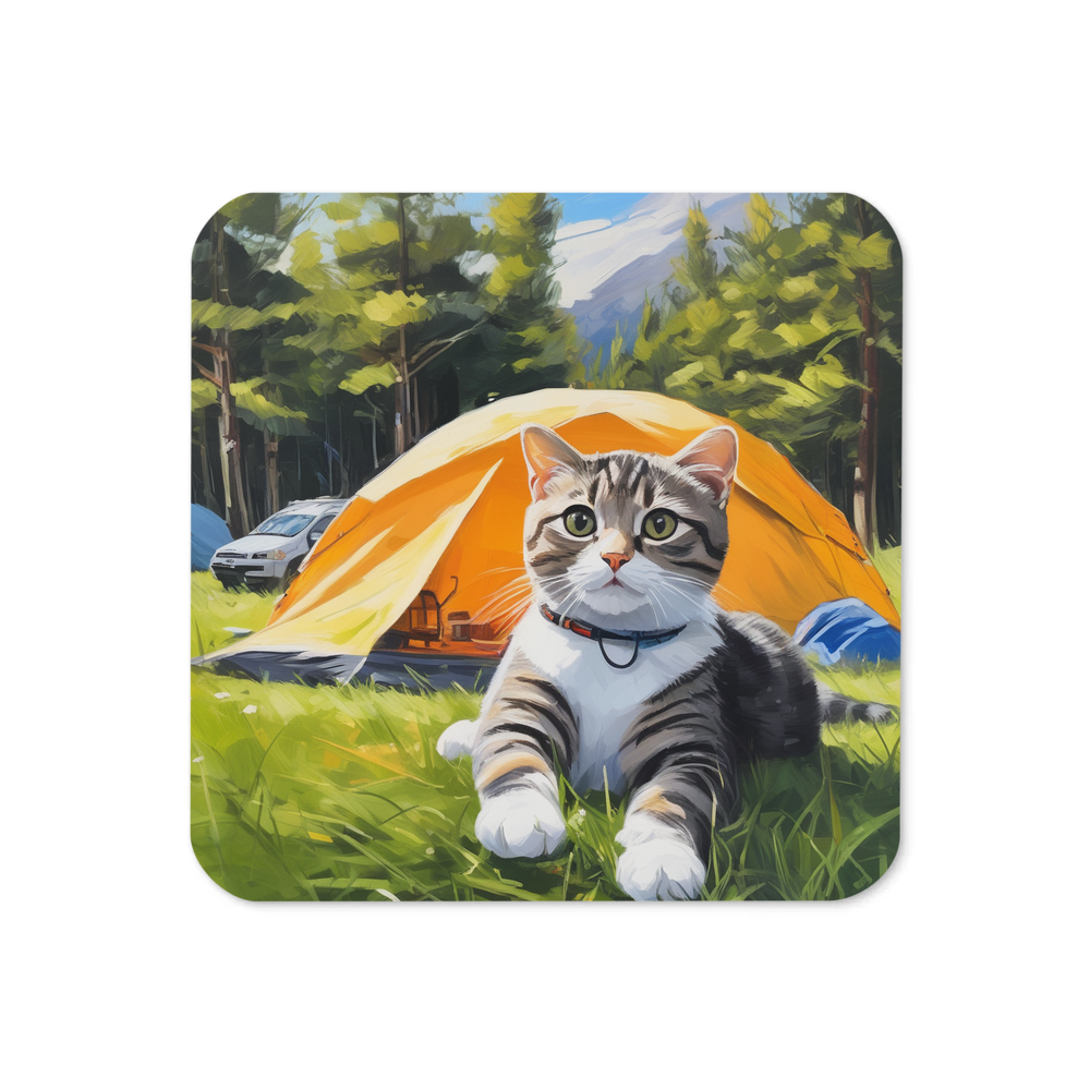 PugMug Custom Tabby Scottish Fold Cat Coaster