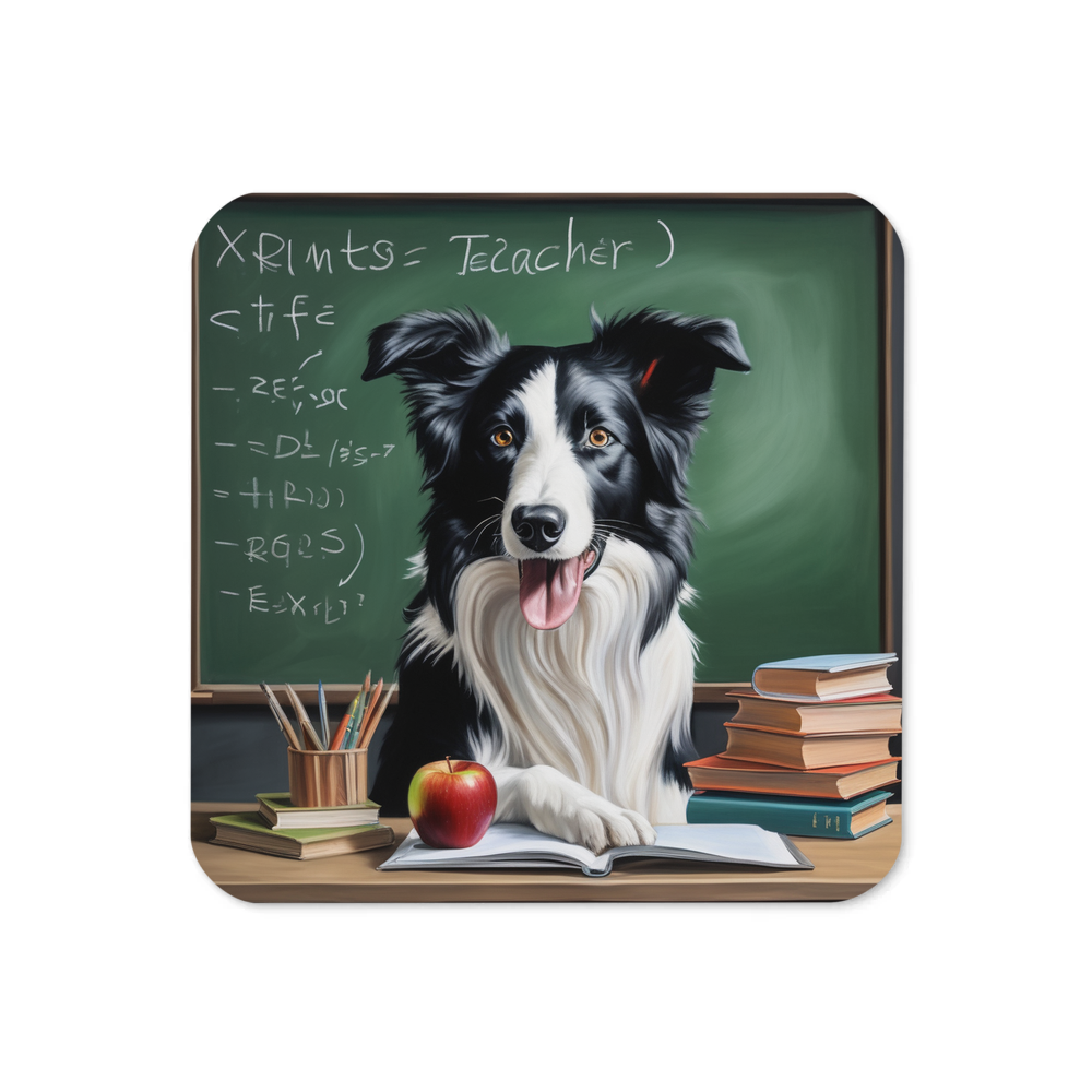 PugMug Custom Border Collie Coaster