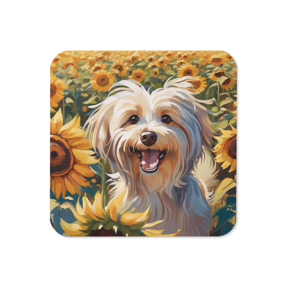 PugMug Custom Tan Havanese Dog Coaster