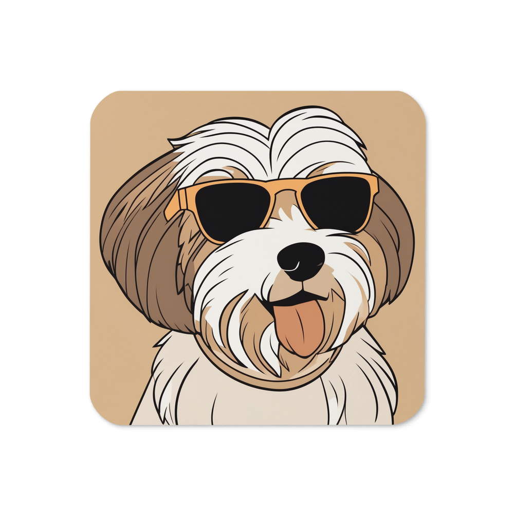 PugMug Custom Tan Havanese Dog Coaster